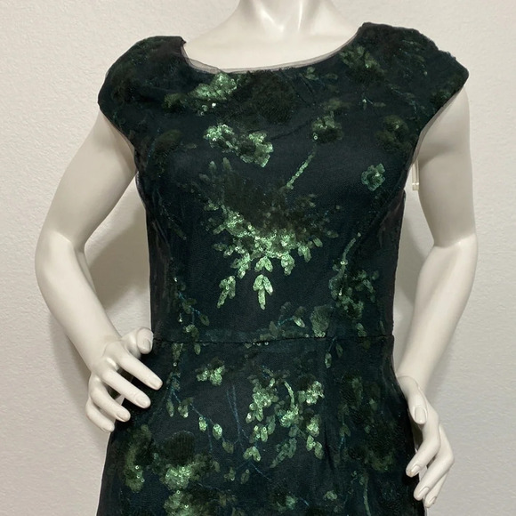 Antonio Melani Gwen Sequin Mesh Sheath Cocktail Dress - Picture 3 of 7